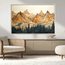 Rustic Wood Mountain Wall Art Print | Triptych Giclee Print by MyGreatCanvas | Canvas Wall Art Prints | Photo Prints & Wall Decor