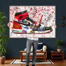 Jordan Shoes Graffiti Wall Art Canvas Print- Jordan Graffiti by MyGreatCanvas | Canvas Wall Art Prints | Photo Prints & Wall Decor