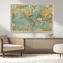 Push Pin World Map Canvas Print – Travel Tracker Wall Art by MyGreatCanvas | Canvas Wall Art Prints | Photo Prints & Wall Decor