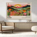 Framed Yayoi Kusama Print, Vibrant Floral Mountain Art by MyGreatCanvas | Canvas Wall Art Prints | Photo Prints & Wall Decor