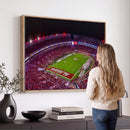 Bryant-Denny Stadium Night Game Triple Canvas Wall Art -