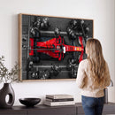 Ferrari Pit Stop Canvas Wall Art – Precision and Speed
