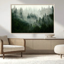 Misty Forest Wall Art – Tranquil Green Woodland Canvas by MyGreatCanvas | Canvas Wall Art Prints | Photo Prints & Wall Decor