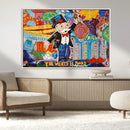 Pop Art Monopoly Man Canvas Wall Art Print - Bold and