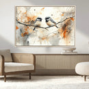 Abstract Watercolor Chickadee Bird Canvas Wall Art Print - by MyGreatCanvas | Canvas Wall Art Prints | Photo Prints & Wall Decor