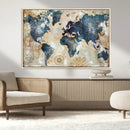World Map Canvas Print – Framed Wall Art for Couples, by MyGreatCanvas | Canvas Wall Art Prints | Photo Prints & Wall Decor