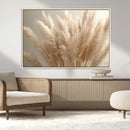 Pampas Grass Canvas Wall Art - Elegant Neutral Decor for