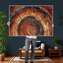 Abstract Tree Ring Art, Colorful Tree Ring Wall Decor, by MyGreatCanvas | Canvas Wall Art Prints | Photo Prints & Wall Decor