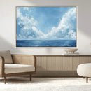 Abstract Ocean Print Artwork- Serene Blue Ocean Canvas Wall by MyGreatCanvas | Canvas Wall Art Prints | Photo Prints & Wall Decor
