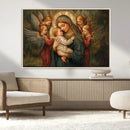 Mary Jesus Canvas Wall Art Print - Madonna and Child with