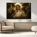 Mary Jesus Canvas Wall Art Print - Madonna and Child with