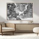 Black White Abstract Canvas Wall Art - Fluid Ink Artwork - by MyGreatCanvas | Canvas Wall Art Prints | Photo Prints & Wall Decor