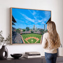 Wrigley Field Chicago Cubs Panoramic Art Multi-Piece Canvas