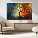 Mosaic Tree Canvas Wall Art Canvas Print – Vibrant Stained
