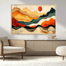 Mid Century Wall Art Print  - Abstract Woodland Print -