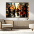 Jazz Wall Art Canvas Print – Colorful Musical Instrument