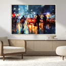 African American Jazz Canvas Wall Art Print – Abstract Music