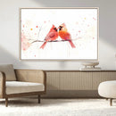 Cardinal Bird Canvas Wall Art - Male and Female Cardinal by MyGreatCanvas | Canvas Wall Art Prints | Photo Prints & Wall Decor