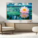 Lotus Flower Wall Art Canvas Print, Water Lily Large Wall