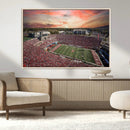 Indiana Memorial Stadium Wall Art Canvas Print, Framed
