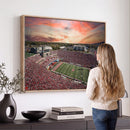 Indiana Memorial Stadium Wall Art Canvas Print, Framed