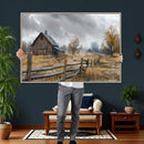Rustic Autumn Farmhouse Wall Art Canvas Print – Serene