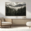 Moody Forest Wall Art – Framed Mountain Fog Canvas Artwork, by MyGreatCanvas | Canvas Wall Art Prints | Photo Prints & Wall Decor