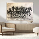 Running Horses Wall Art Canvas Print – Framed Monochrome by MyGreatCanvas | Canvas Wall Art Prints | Photo Prints & Wall Decor
