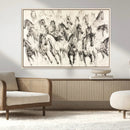 Abstract Horse Wall Art Canvas Print – Framed Horse Sketch by MyGreatCanvas | Canvas Wall Art Prints | Photo Prints & Wall Decor