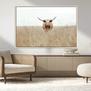 Texas Longhorn Wall Art Canvas Print – Framed Lone Cattle by MyGreatCanvas | Canvas Wall Art Prints | Photo Prints & Wall Decor