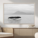 Whale Tail Wall Art – Framed Black White Ocean Canvas by MyGreatCanvas | Canvas Wall Art Prints | Photo Prints & Wall Decor