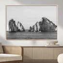 Coastal Wall Art – Framed Black White Ocean Canvas Artwork, by MyGreatCanvas | Canvas Wall Art Prints | Photo Prints & Wall Decor