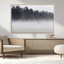 Surfer Fog Wall Art Canvas Print – Framed Foggy Beach Scene by MyGreatCanvas | Canvas Wall Art Prints | Photo Prints & Wall Decor