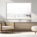 Monochrome Swimming Wall Art Canvas Print – Framed Ocean by MyGreatCanvas | Canvas Wall Art Prints | Photo Prints & Wall Decor