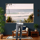 Ocean Surfer Wall Art Canvas Print – Framed Coastal Surf Art by MyGreatCanvas | Canvas Wall Art Prints | Photo Prints & Wall Decor