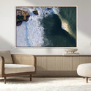 Ocean Wave Wall Art – Aerial Coastal View Canvas Artwork, by MyGreatCanvas | Canvas Wall Art Prints | Photo Prints & Wall Decor