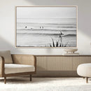 Surfer Silhouette Wall Art Canvas Print – Framed Calm Ocean by MyGreatCanvas | Canvas Wall Art Prints | Photo Prints & Wall Decor