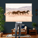 Wild Horse Wall Art Canvas Print – Framed Rustic Western Art by MyGreatCanvas | Canvas Wall Art Prints | Photo Prints & Wall Decor