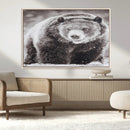 Grizzly Bear Wall Art Canvas Print – Framed Rustic Lodge Art by MyGreatCanvas | Canvas Wall Art Prints | Photo Prints & Wall Decor
