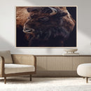 Bison Wall Art Canvas Print – Framed Western Decor Art by MyGreatCanvas | Canvas Wall Art Prints | Photo Prints & Wall Decor