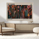 Modern Japanese Wall Art Canvas Print – Framed Abstract
