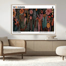 Modern Japanese Wall Art Canvas Print – Framed Abstract
