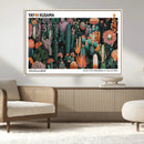 Modern Japanese Wall Art Canvas Print – Framed Abstract
