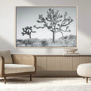 Joshua Trees Wall Art Canvas Print – Framed Black White