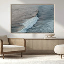 Ocean Waves Wall Art Canvas Print – Framed Coastal Serenity