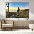 Saguaro Cactus Wall Art Canvas Print – Framed Desert Sunset by MyGreatCanvas | Canvas Wall Art Prints | Photo Prints & Wall Decor