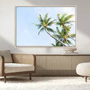 Palm Trees Wall Art Canvas Print – Framed Tropical Coastal
