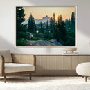 Mountain Wall Art Canvas Print – Framed Forest Serenity