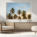 Palms Wall Art Canvas Print – Framed Tropical Coastal Nature
