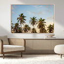 Palm Trees Wall Art Canvas Print – Framed Tropical Vibes